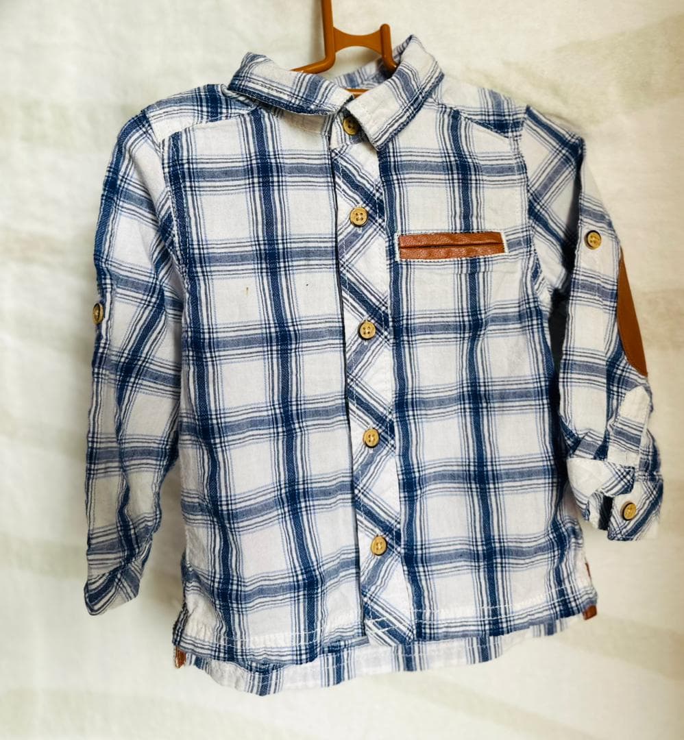 Monochrome Checked Long Sleeve Shirt